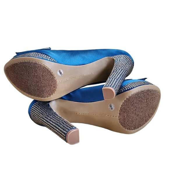 VINCE CAMUTO RHINESTONE HEELS SIZE 10 - Picture 11 of 13